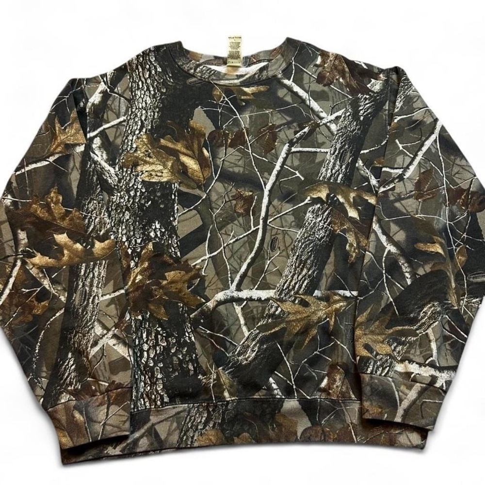 Vintage Y2K Liberty camo grunge crewneck sweatshirt size large